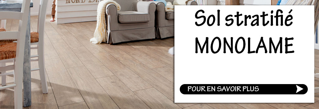 Parquet stratifié monolame